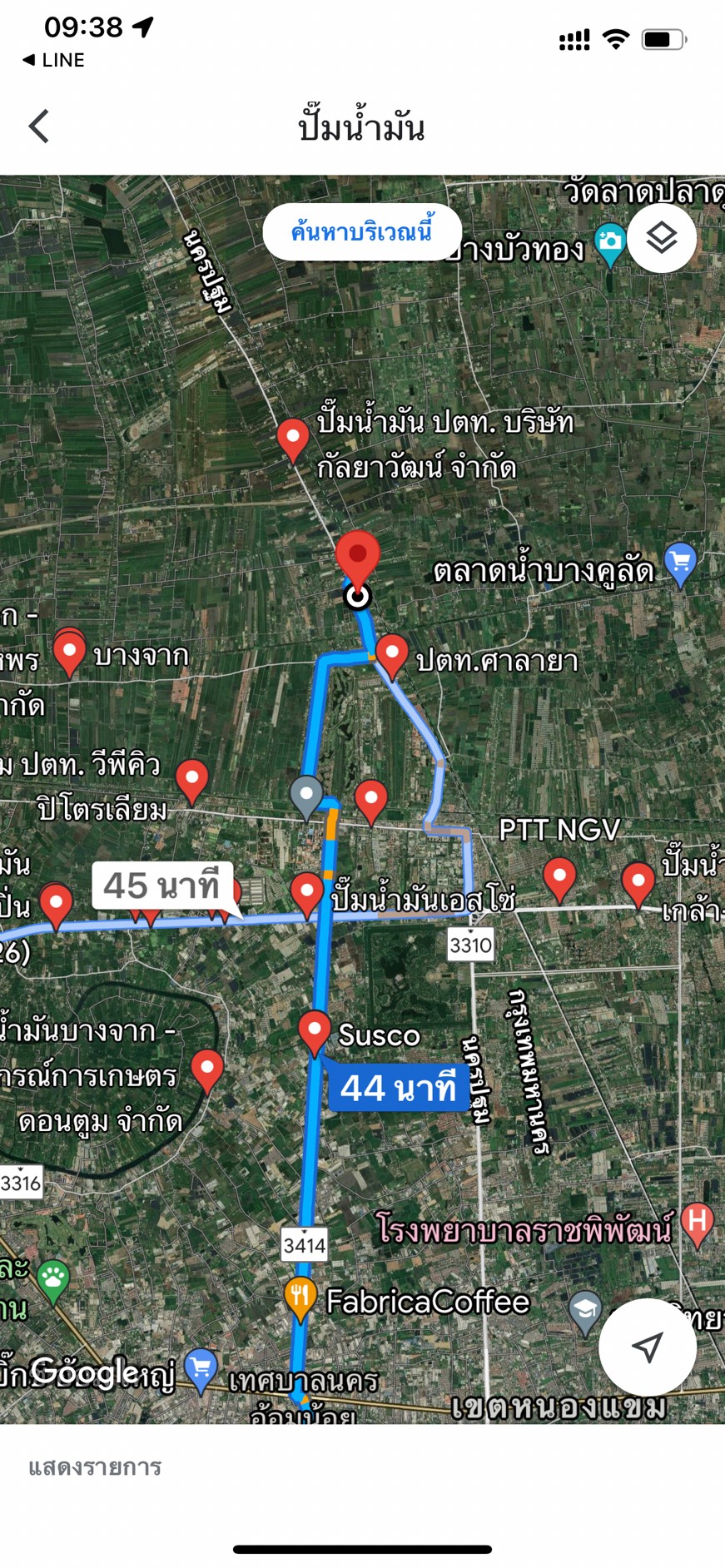 Agent post ขายที่ดิน 5 ไร่ ทรงสี่เหลี่ยมผืนผ้า 