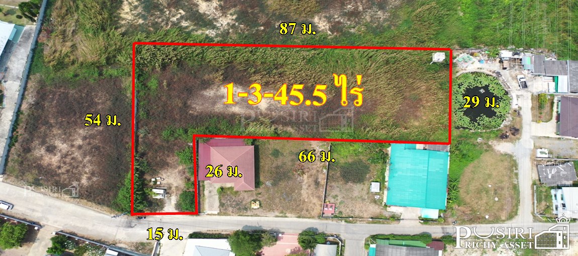 ประหยัดเงิน  เวลา กับที่ 745.5 วา ถมพร้อม+ล้อมรั้ว ใกล้ถ.เพชรเกษม ตัวเมืองนครปฐม – ขายที่ดินนครปฐม - KK2311S