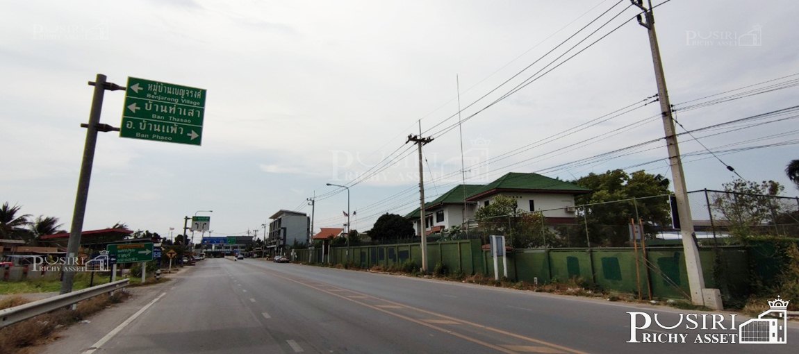 ที่สร้างโรงงานสวยเกือบ 11 ไร่ หน้ากว้าง 225 เมตร สาธารณูปโภคครบ ใกล้ อบต.ดอนไก่ดี เดินทางสะดวกบนถนนสายใยรักเพียง 1.4 กม.  KK4018S