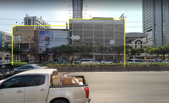 ขายที่ดินทำเลทองบนถนนพระราม4 ตรงข้าม ONE BANGKOK) 1-0-8.6 ไร่  ผังสีแดง พ.5 สร้างอาคารสูงได้ถึง 24 ชั้น