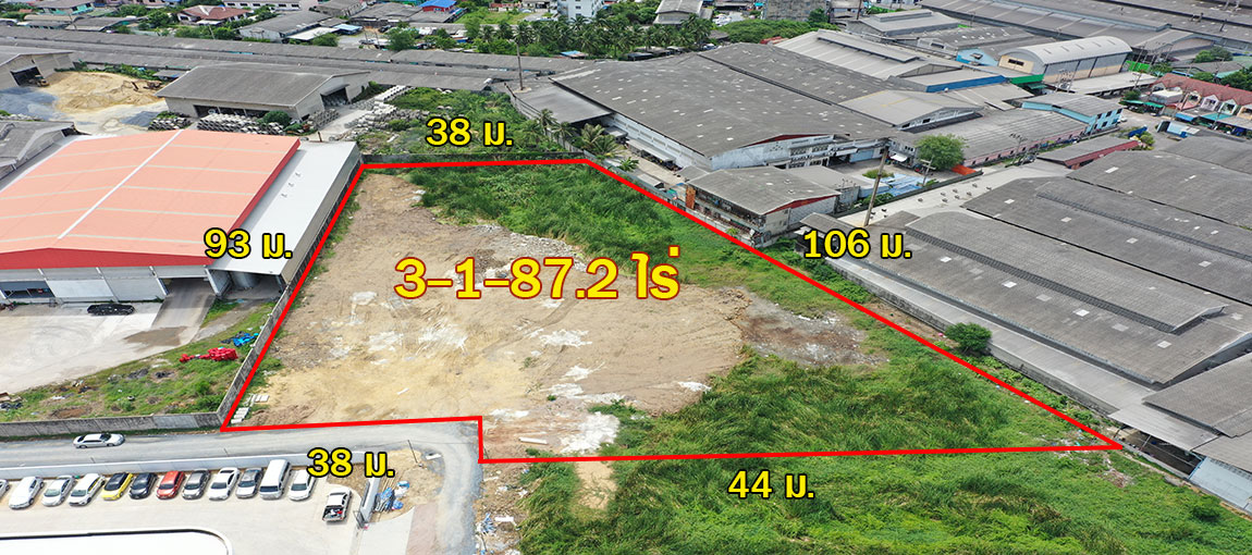 ที่ม่วงเเท้ 3 ไร่เศษ ถมแล้ว 60% อ้อมใหญ่ สะดวกสบาย ใกล้ ถ.เพชรเกษม  แวดล้อมด้วยโรงงาน KK5111S