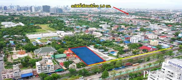 ขายที่สวย ถมแล้ว 3ไร่ ใกล้รถไฟฟ้าสายสีม่วง เพียง 1.8กม. กลางใจเมือง นนทบุรี - KK3647S