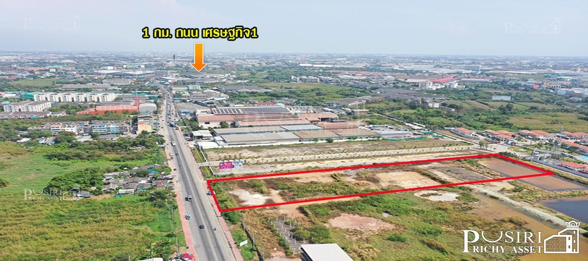 ที่สวยสร้างโรงงาน 10.5 ไร่ ติด ถ. บางปลา สร้างได้กว่า 10,000 ตร.ม. รถทุกประเภทเดินทางสะดวก 