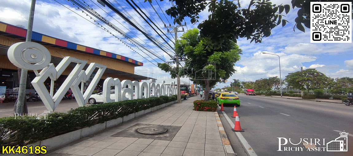 ที่ 10.3 ไร่ หน้ากว้าง 100 ม. ติด. ถนนตัดใหม่ พรานนก - สาย 4 เหมาะทำโครงการหมู่บ้าน ใกล้สาย 4  KK4618S
