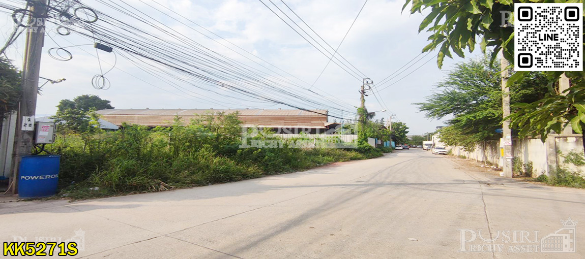 ที่สวย 1.5 ไร่  ซอยบางกระดี่ ถมพร้อมสร้าง ถนนกว้างเข้าออกสะดวก ใกล้พระราม2 เพียง 2กม  KK5271S 
