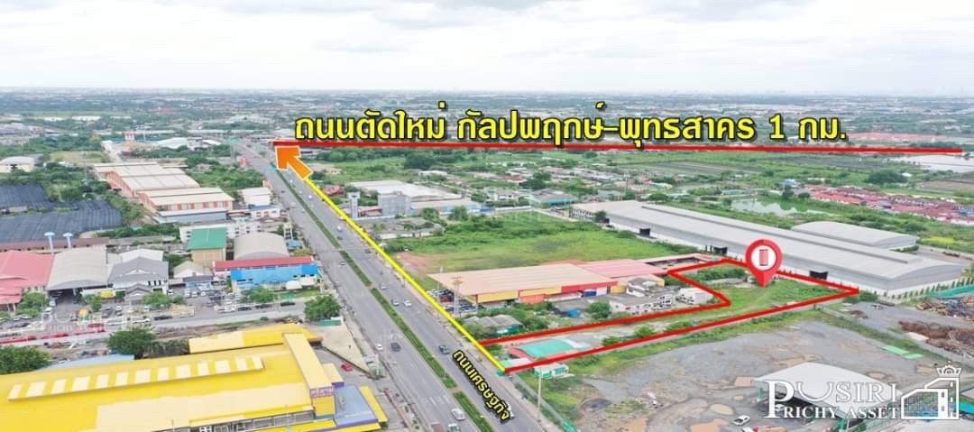 ที่สวยถมแล้ว ทำเลสุดปัง ระดับ 5 ดาว เนื้อที่ 983.1 วา ติดถนนเศรษฐกิจ ใกล้ถนนตัดใหม่ กัลปพฤกษ์ ราคาคุ้มค่า 