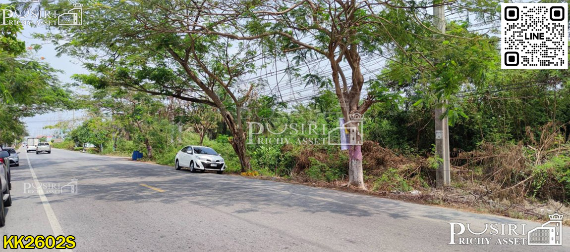ที่สวย สร้างโรงงานได้ทุกประเภท หน้ากว้าง 202 เมตร ขนาด 28 ไร่ 162 วา ติดคลอง ถนนกว้างใช้รถเทเลอร์ได้ ใกล้นิคมสมุทรสาคร KK2602S