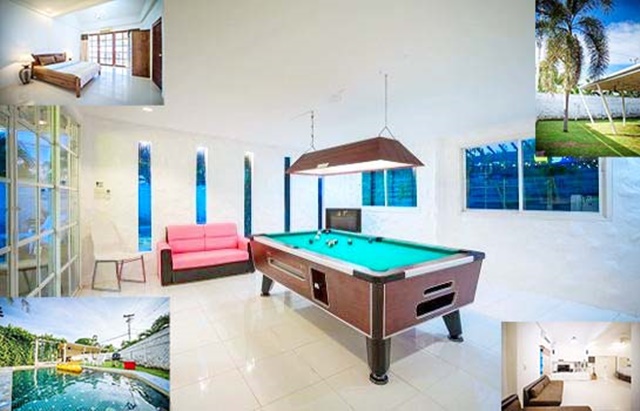 หลังใหญ่ ท่องเที่ยว 140 ตรว.ขาย-เช่า บ้านพักตากอากาศหัวหิน Pool Villa 1 ชั้น .3นอน 3น้ำ 3จอดรถ 4แอร์