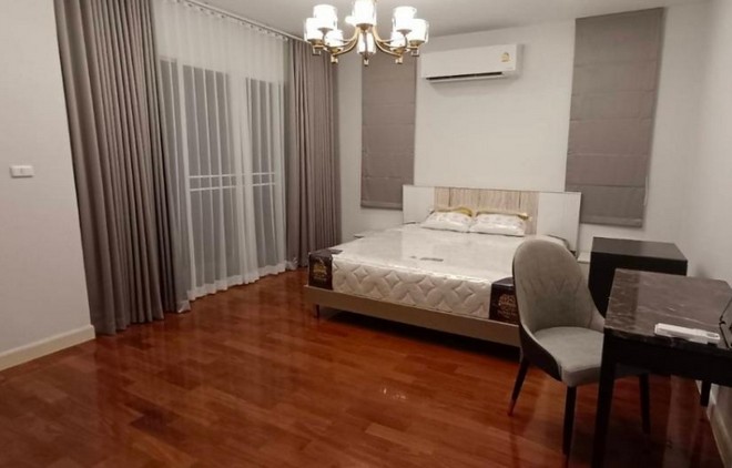 ให้เช่าบ้านเดี่ยว 2 ชั้น  บ้านบลูลากูล บางนา  เนื้อที่ 80 ตรว มี 4 นอน 5 น้ำ fully furnished ใกล้ ม.ราม2  เมกาบางนา 