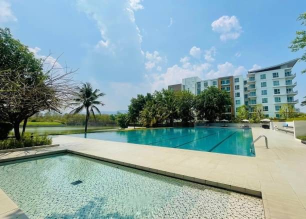 ห้องใหม่ไม่เคยปล่อยเช่า North1 Condo ขายด่วน 3.2 ล้าน 2 นอน 1 น้ำ 50.73 ตรม. ห้องมุม SereneLake แม่เหียะ