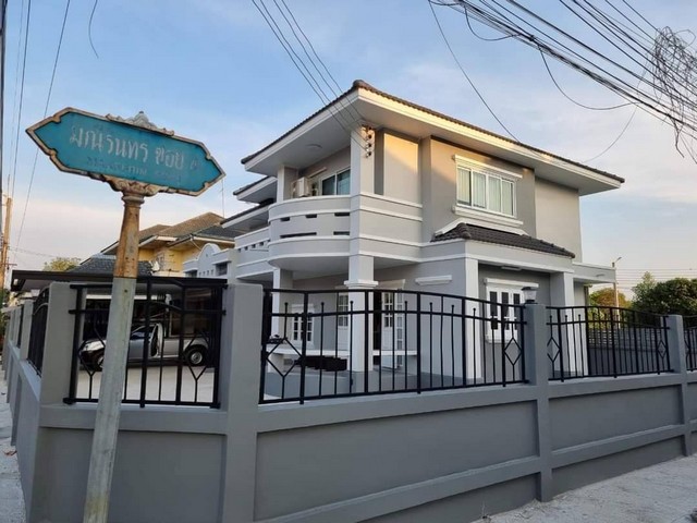 HU3801  บ้านเดี่ยวให้เช่า  :  หมู่บ้านมณีรินทร์  นนทบุรี