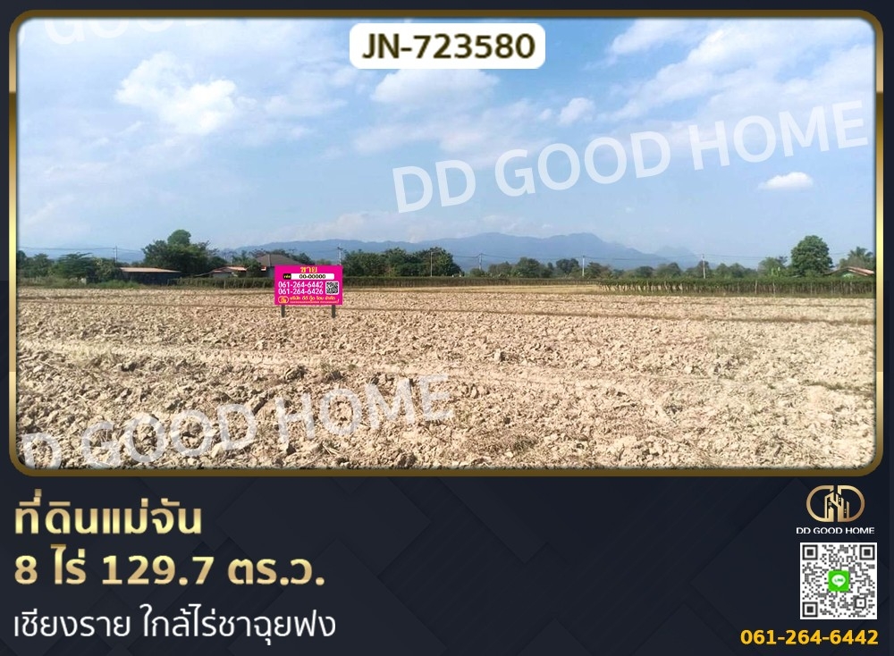 ที่ดินแม่จัน 8 ไร่ 129.7 ตร.ว. เชียงราย ใกล้ไร่ชาฉุยฟง