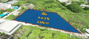 ที่สีม่วง 4 ไร่ พร้อมหน้ากว้างถึง 117 เมตร เดินทางง่าย ใกล้ถนนเศรษฐกิจเพียง 800 ม. - KK3667S