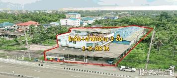 โกดังติดถนน ใหญ่ในราคาถนน ซอย พร้อมสำนักงาน และบ้านพักคนงาน 1 ไร่เศษ ลูกค้าสังเกตุคุณได้ง่ายๆ แถมกู้ผ่านสบายๆ - KK004588s