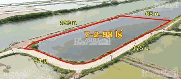 ที่สร้างโรงงานเกือบ 8 ไร่ หน้ากว้างจุใจ 175 ม. ติดถนน 2 ด้าน ขอใบ รง.4 ได้ใกล้กรุงเทพ เส้นบางขุนเทียน-พันท้าย เพียง 2.46 ล้าน/ไร่ KK5360S
