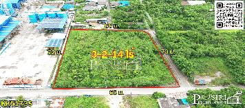 ที่สร้างโกดัง 3.5 ไร่ โดดเด่น ลงตัว หน้ากว้าง 68 เมตร ติดถนน 3 ด้าน ซื้อไว้มีแต่ขึ้น เพียง 1 นาทีจากถนนสายใยรัก  KK5173S