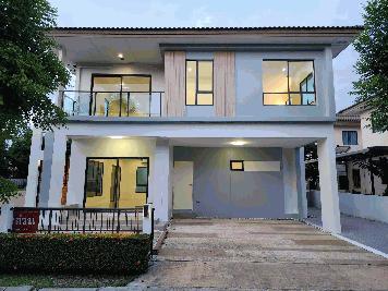 ขายบ้านเดี่ยว 2 ชั้น หมู่บ้านธนาวิลเลจ 2 พระราม 5-บางใหญ่ นนทบุรี